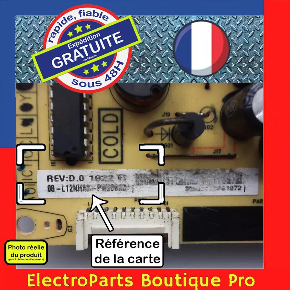 Carte d'alimentation 08-L12NHA2-PW200AB pour télé THOMSON 55UE6400W