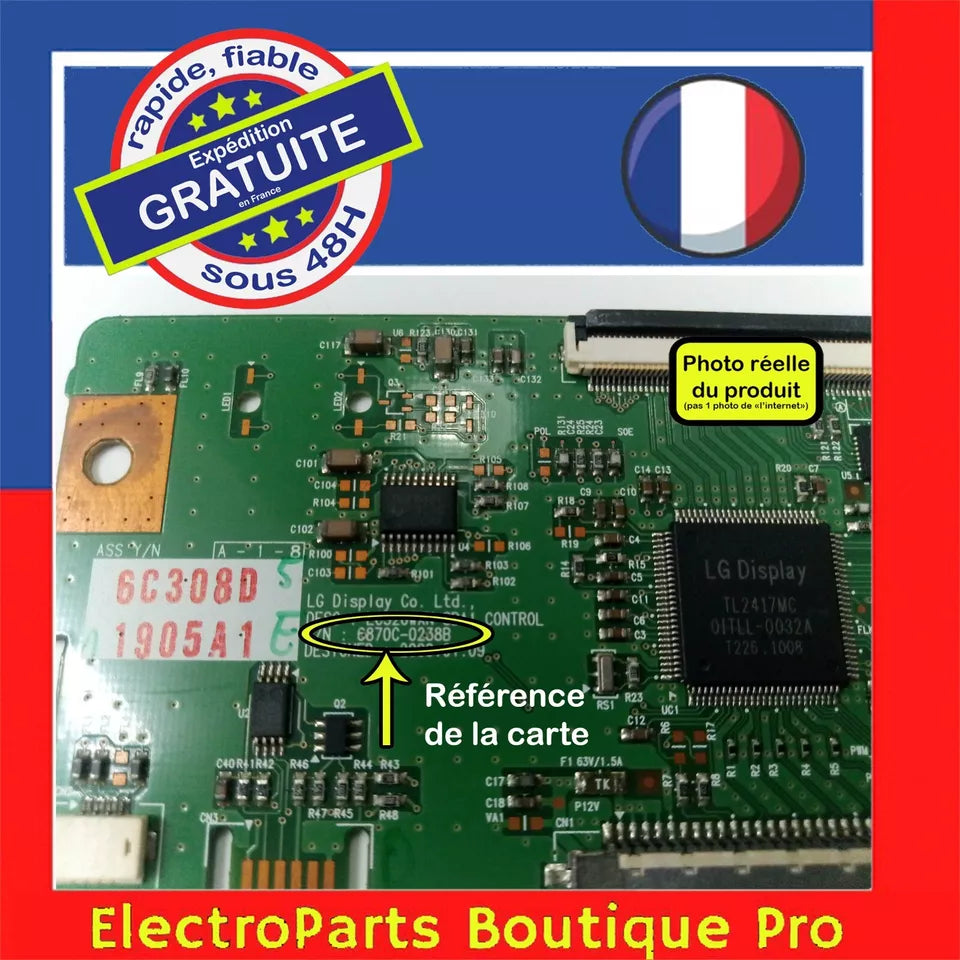 Carte T-CON 6870C-0238B pour télé