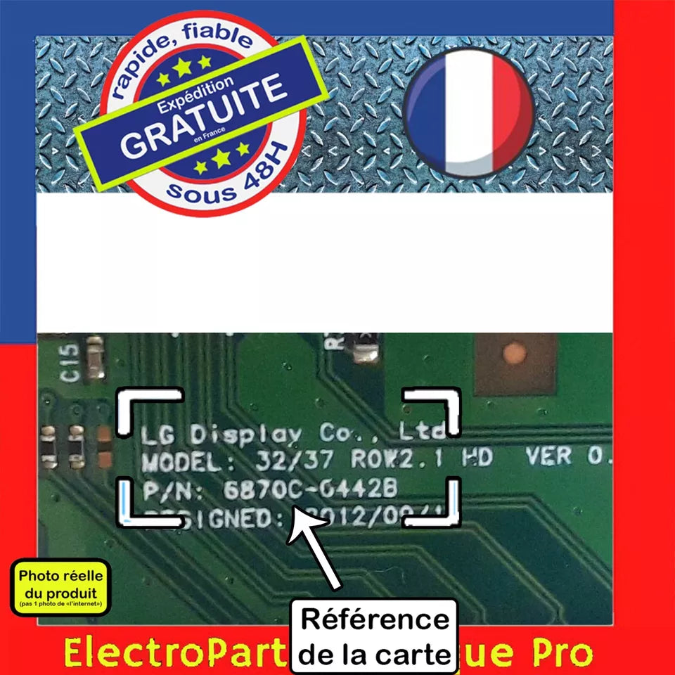 Carte T-CON 6870C-0442BB pour télé STRONG / SMART-TECH LE-3222 pour télé SMART-TECH LE-3222