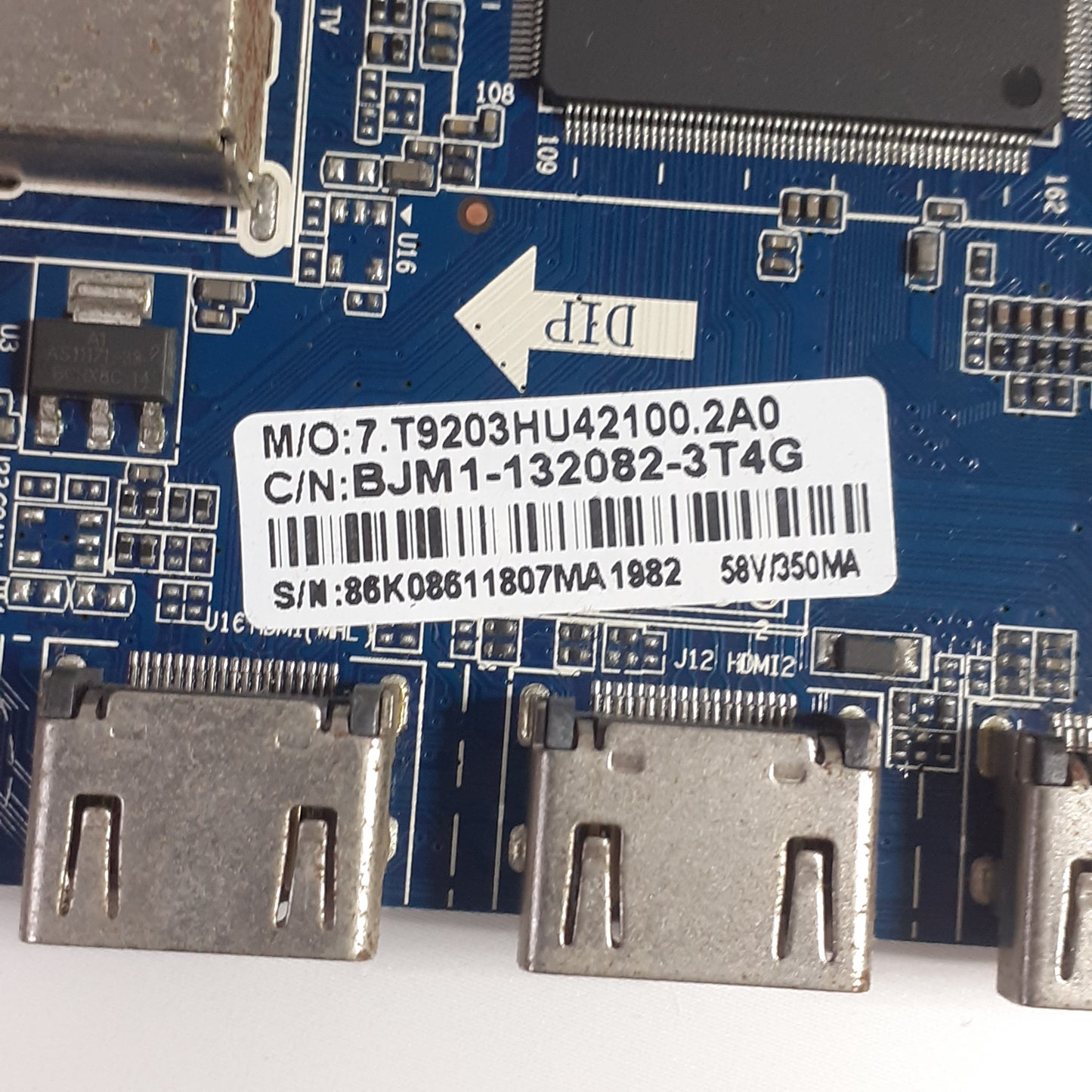 CARTE PRINCIPALE BJM1-132082-3T4G / CV9203H-U42 pour Télé BRANDT B3232HD LED