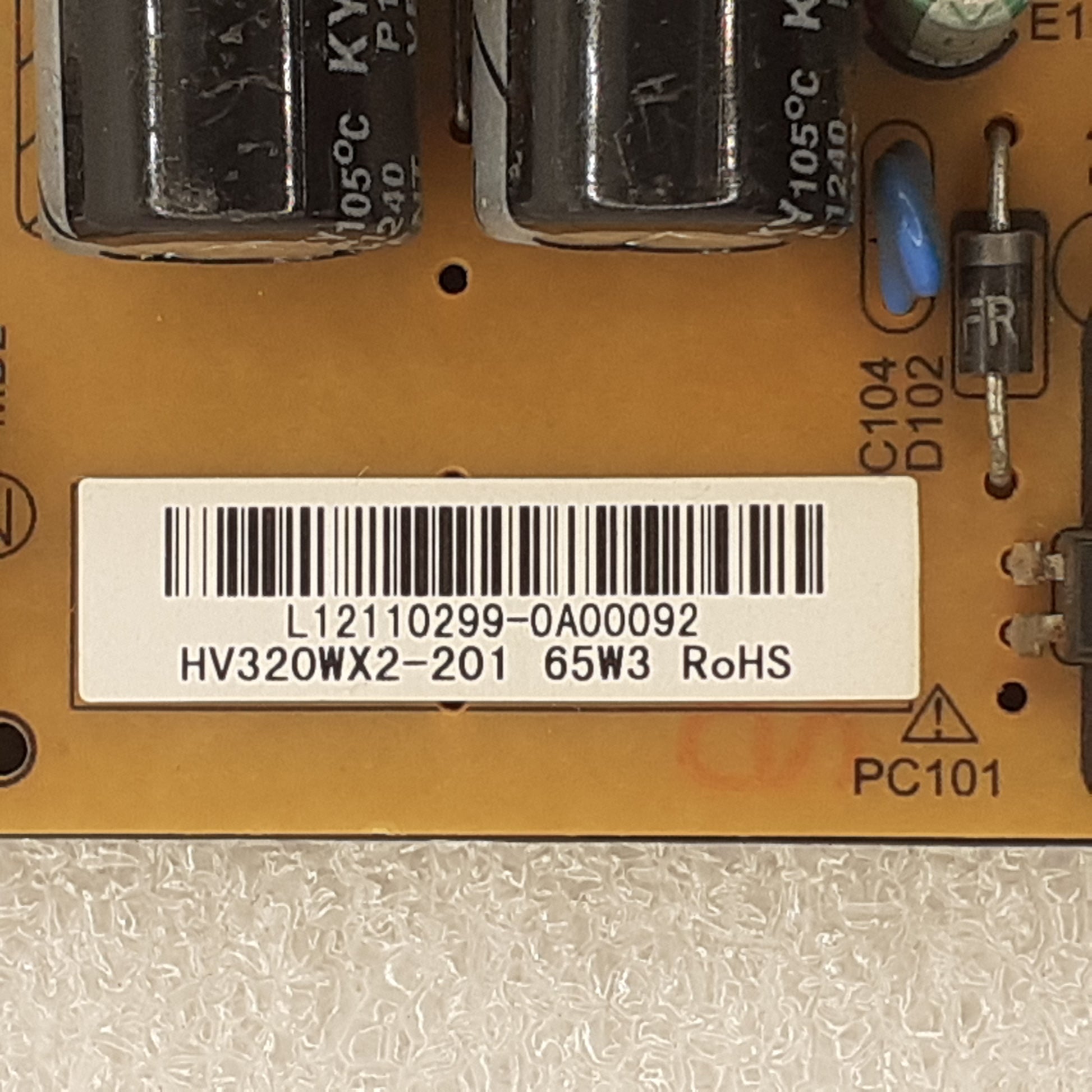 CARTE D'ALIMENTATION HV320WX2-201 pour Télé DENVER