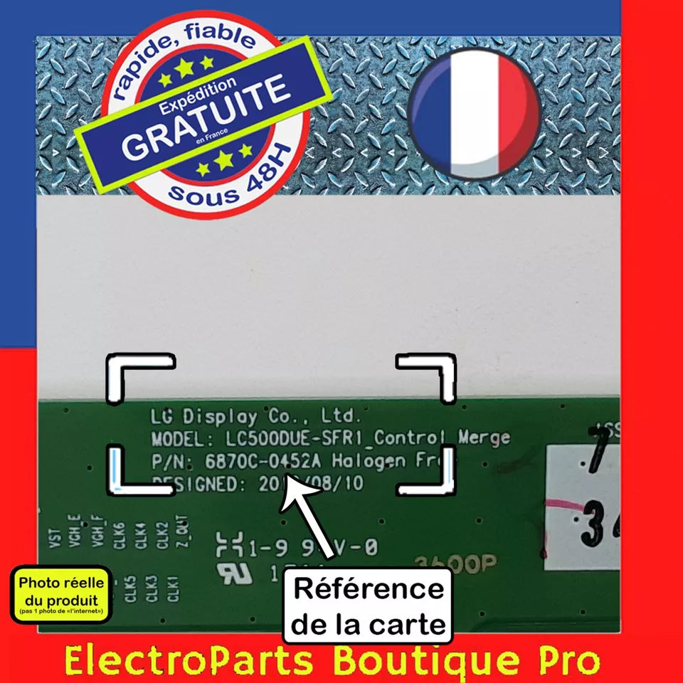 Carte T-CON 6870C-0452A pour télé LG 42LA6130