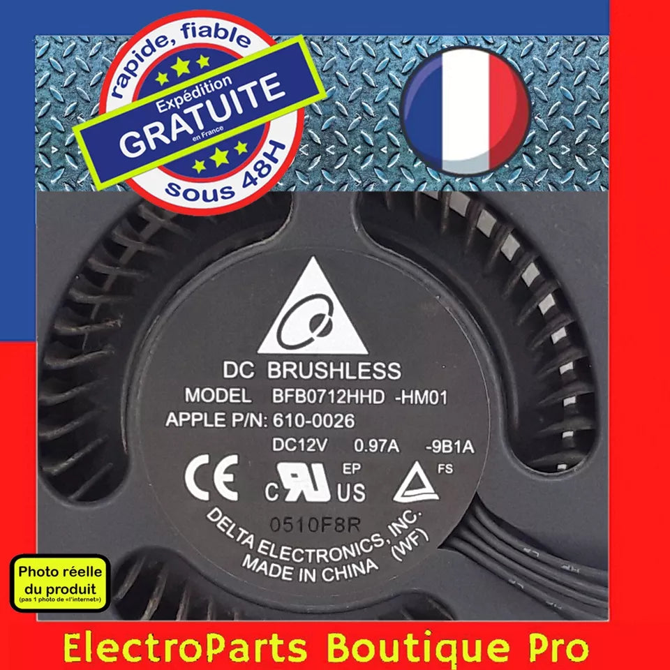 Ventilateur DELTA BFB0712HHD -HM01 pour iMac A1311 EMC 2389