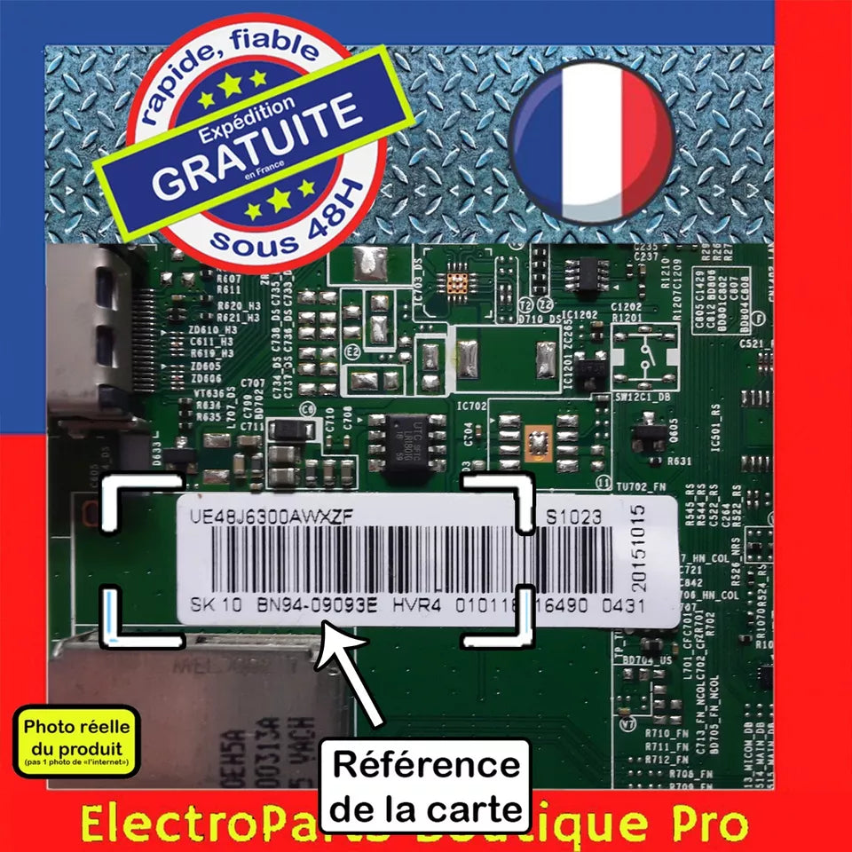 Carte principale BN94-09093E pour télé SAMSUNG U48J6300AW