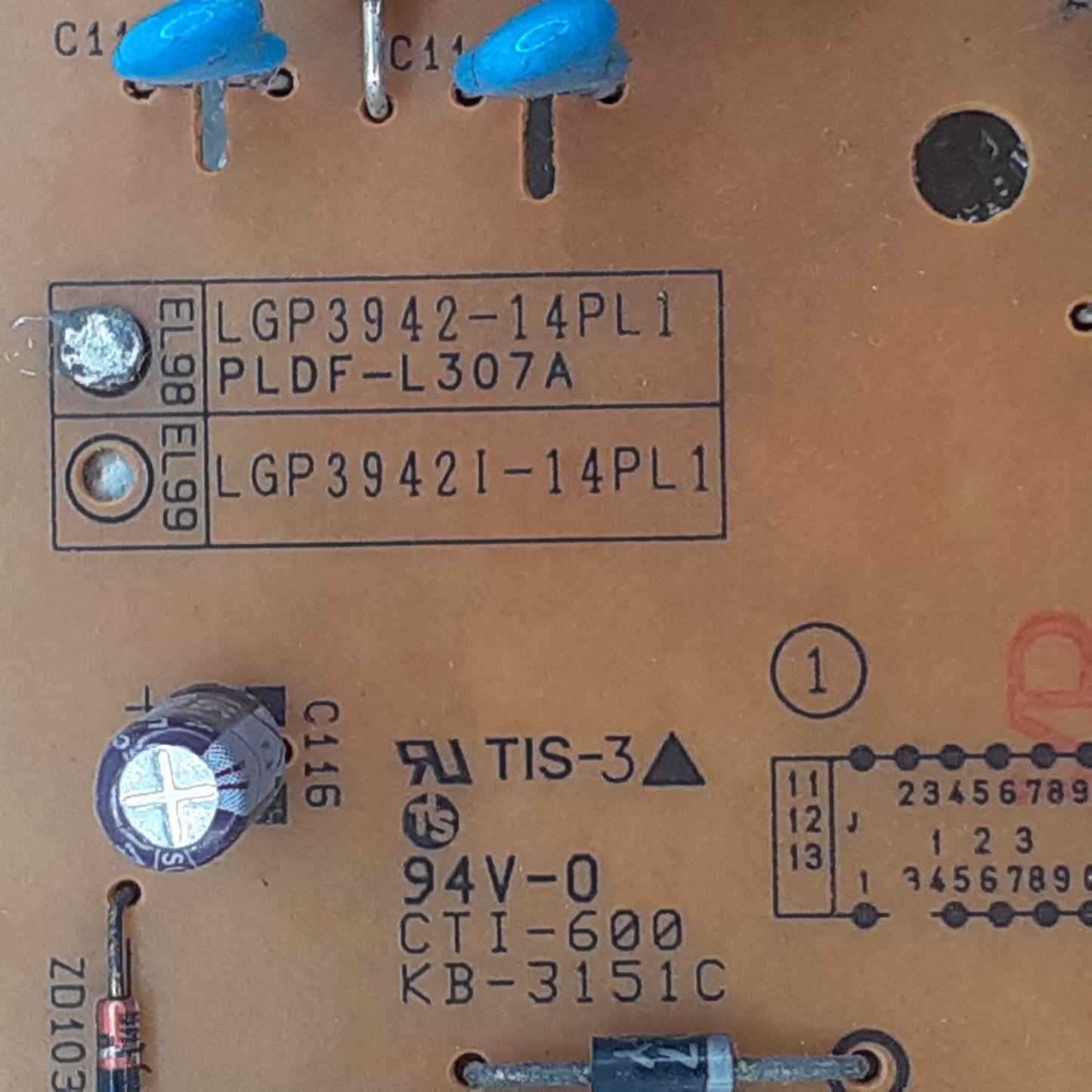 CARTE D'ALIMENTATION LGP3942-14PL1 pour Télé LG 42LB5610