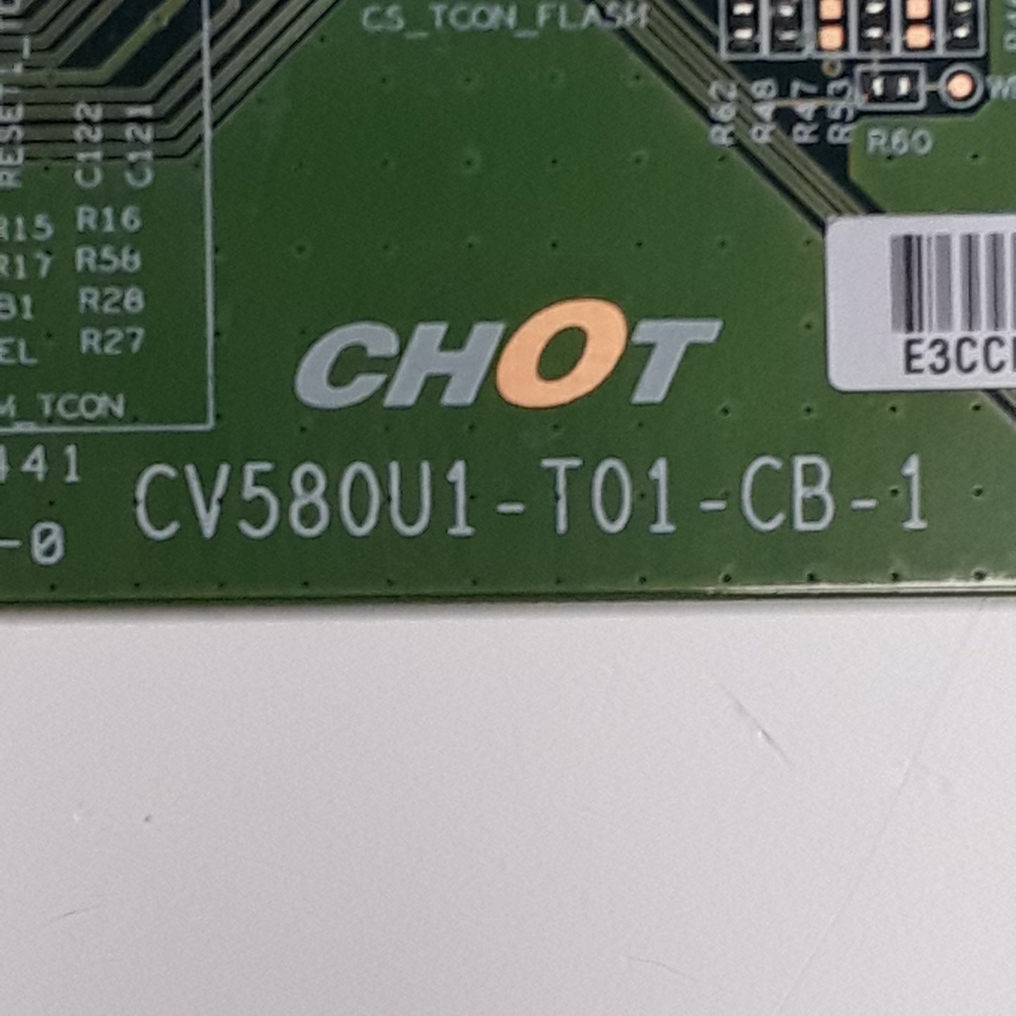CARTE T-CON CHOT CV580U1-T01-CB-1 pour télé HISENSE 58A7GQ