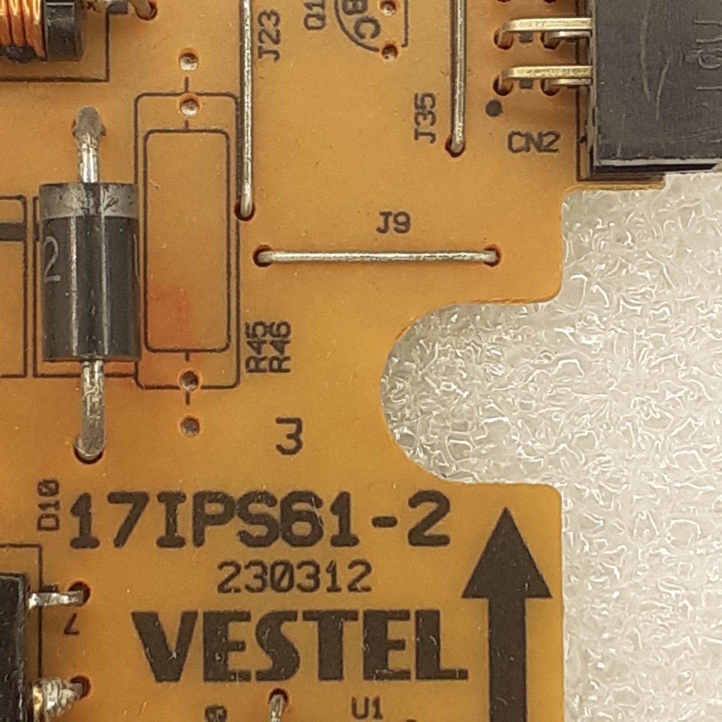 CARTE D'ALIMENTATION VESTEL 230312 17IPS61-2 pour Télé VESTEL