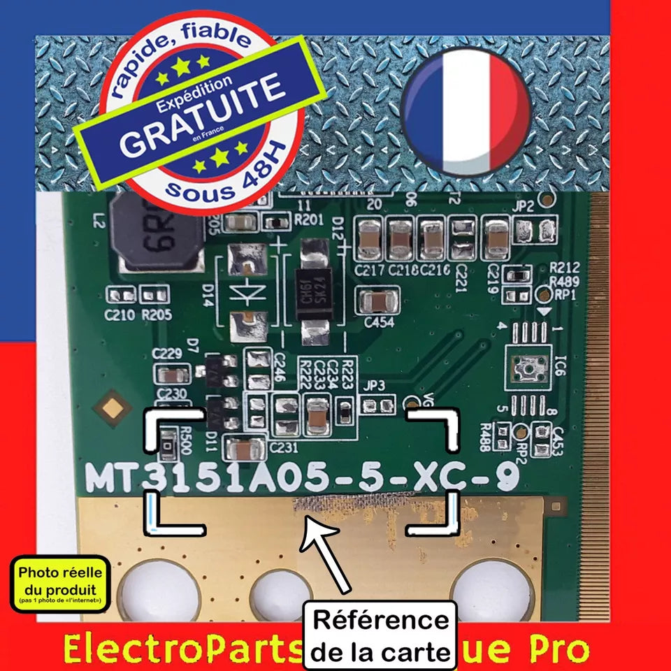 Carte T-CON PT320AT02-5-XR-1 pour télé HISENSE 32A55600