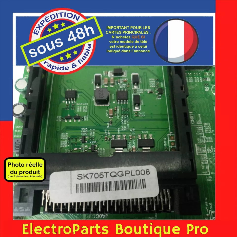 Carte principale 5800-A6M33G-0P30 SK705TQGPL008 pour télé BRANDT B4930FHD LED