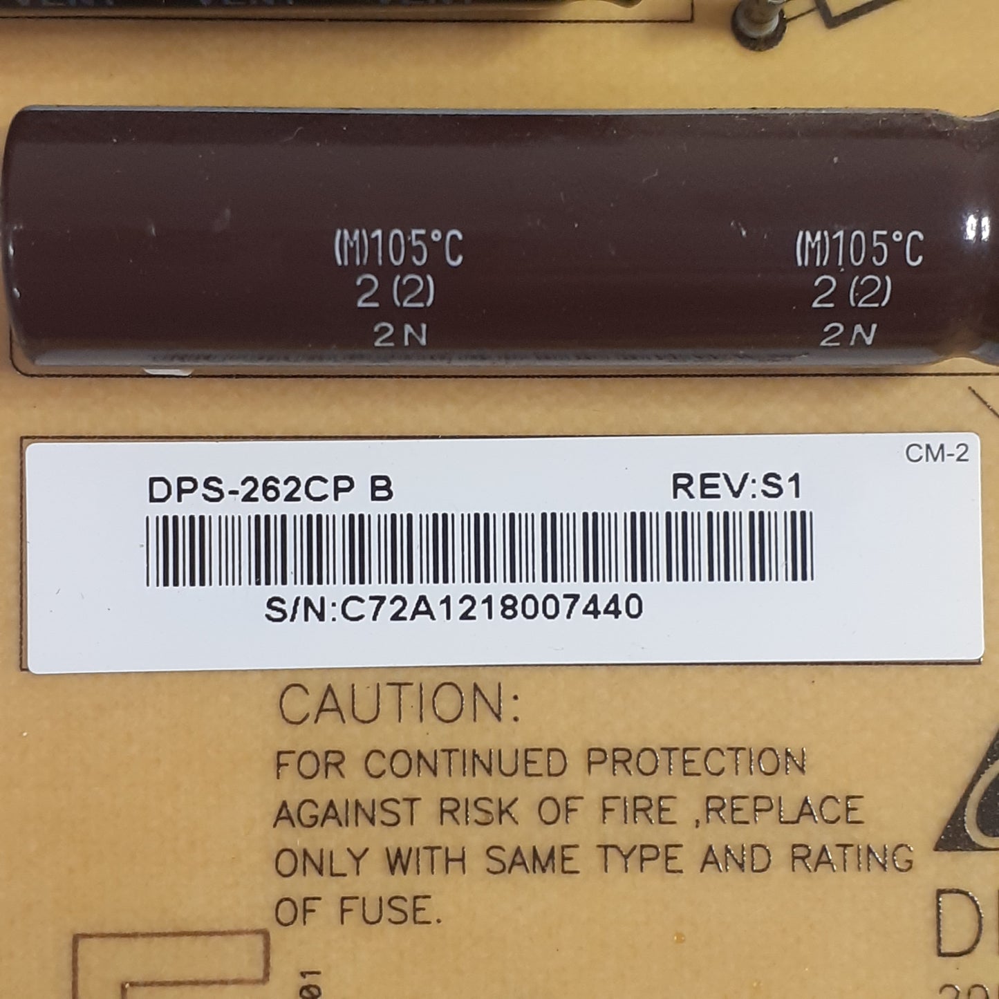 CARTE D'ALIMENTATION DPS-262CP B pour Télé SHARP LC-70LE740E