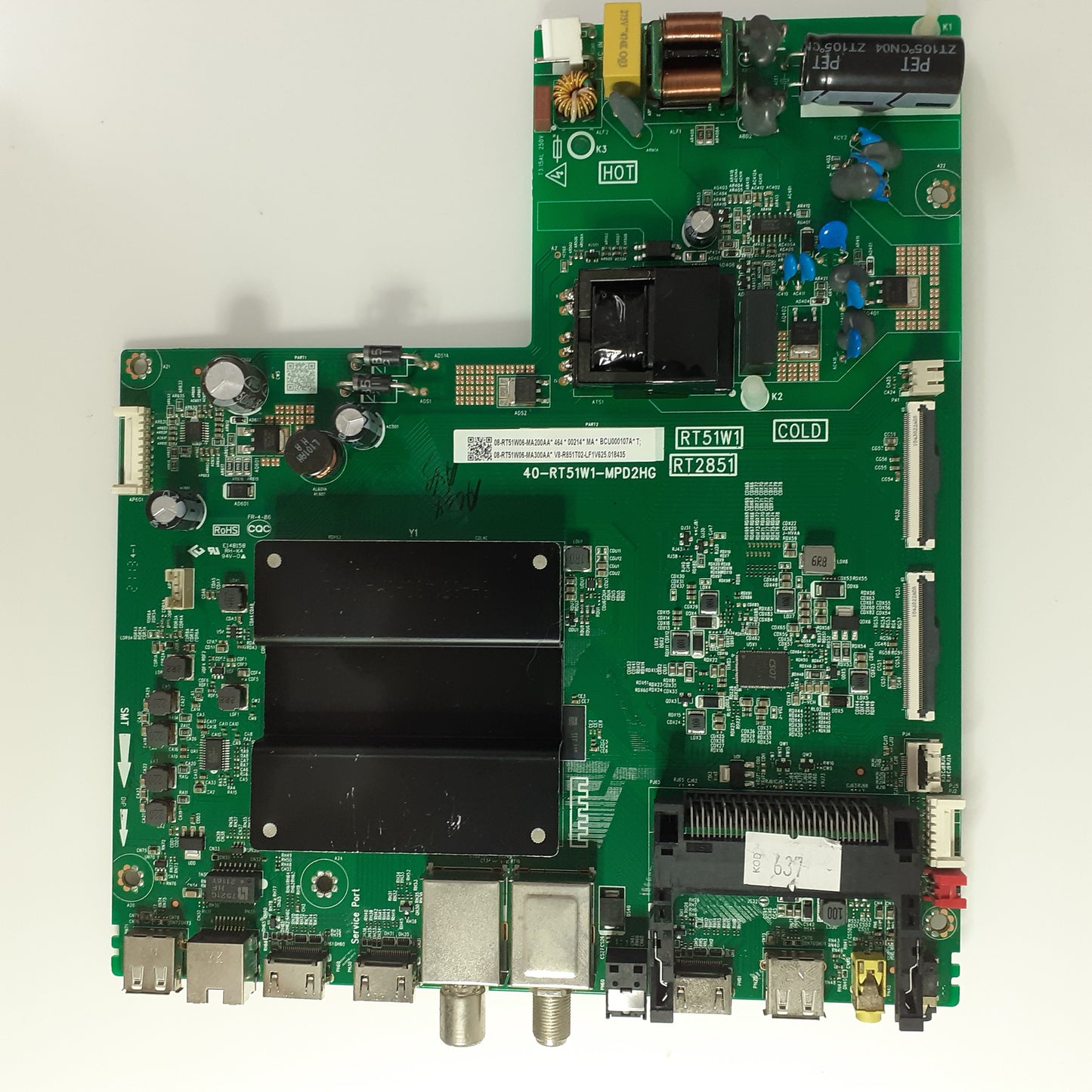 CARTE PRINCIPALE combinée 08-RT51W06-MA200AA pour Télé THOMSON 50UG6400
