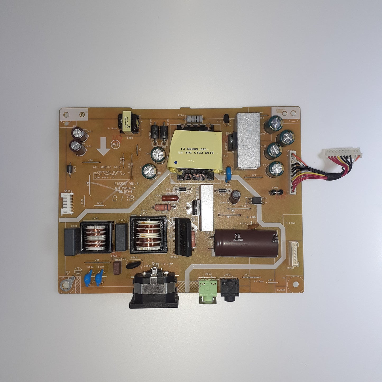 CARTE D'ALIMENTATION 5E3M202001 020 L1AM4F4A REV:02100 pour moniteur IIYAMA PL2760Q