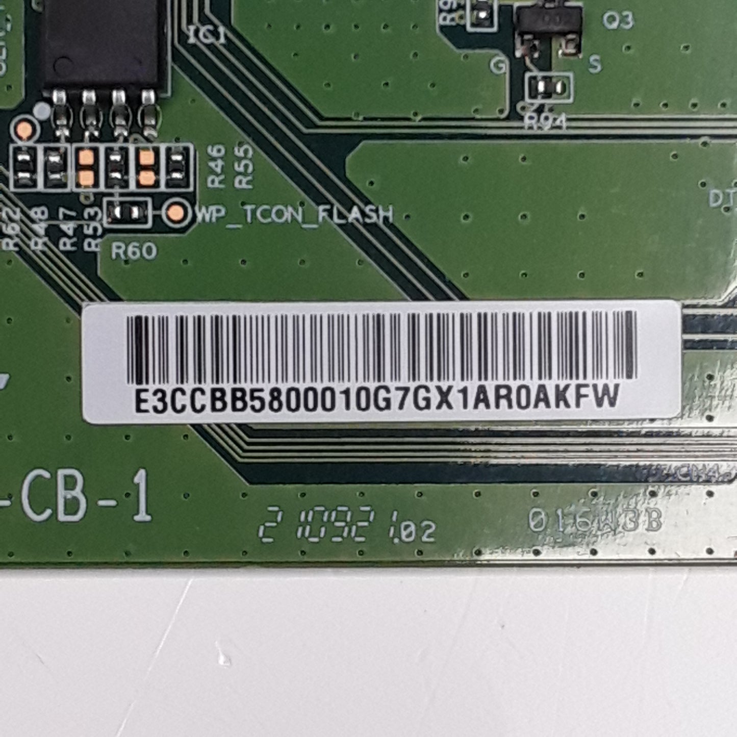 CARTE T-CON CHOT CV580U1-T01-CB-1 pour télé HISENSE 58A7GQ