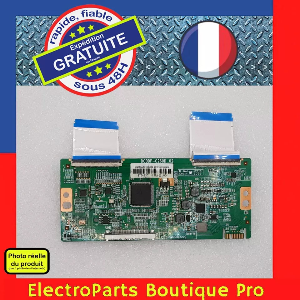Carte T-CON DCBDP-C260D_02 pour télé SMART-TECH SMT55F30UC2M1B1