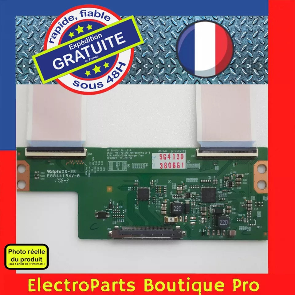 Carte T-CON 6870C-0532A pour télé LG 43LH5100