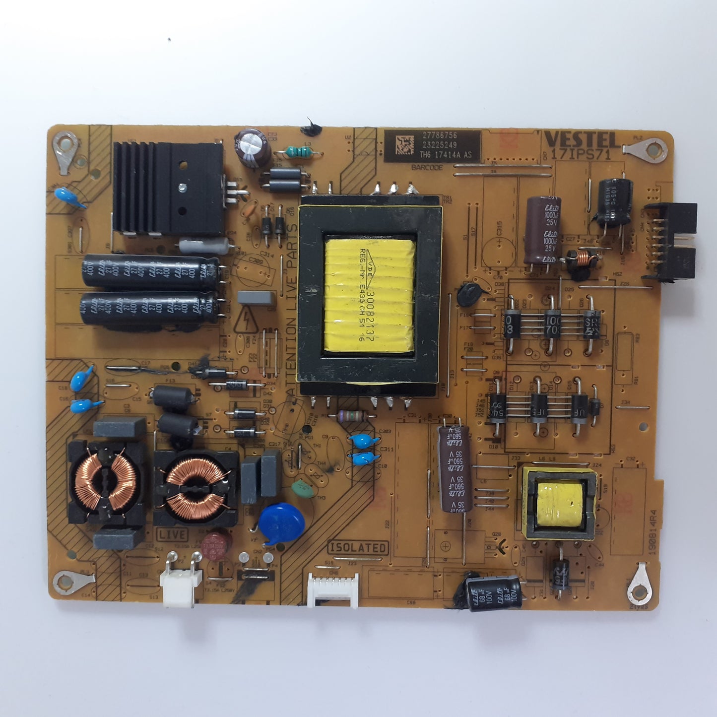 Carte d'alimentation VESTEL 23225249 pour Télé TOSHIBA 32D1533DB
