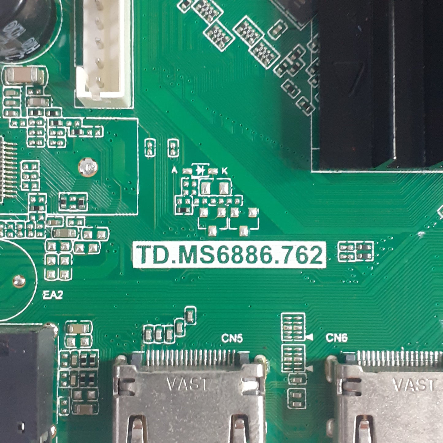 CARTE PRINCIPALE TD.MS6886.762 (programmée pour TCON T650QVN08.4) pour Télé SMART-TECH  SMT65E1MUC2M1B1