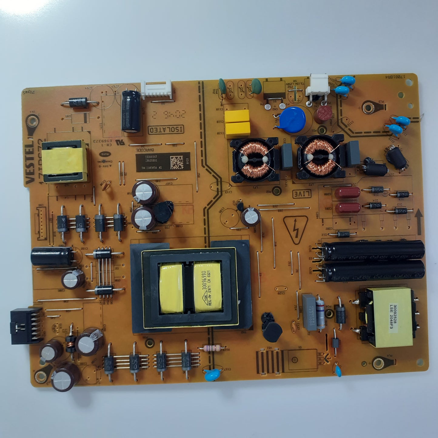 CARTE D'ALIMENTATION VESTEL 23396597 pour Télé TOSHIBA 43UA3A63DG