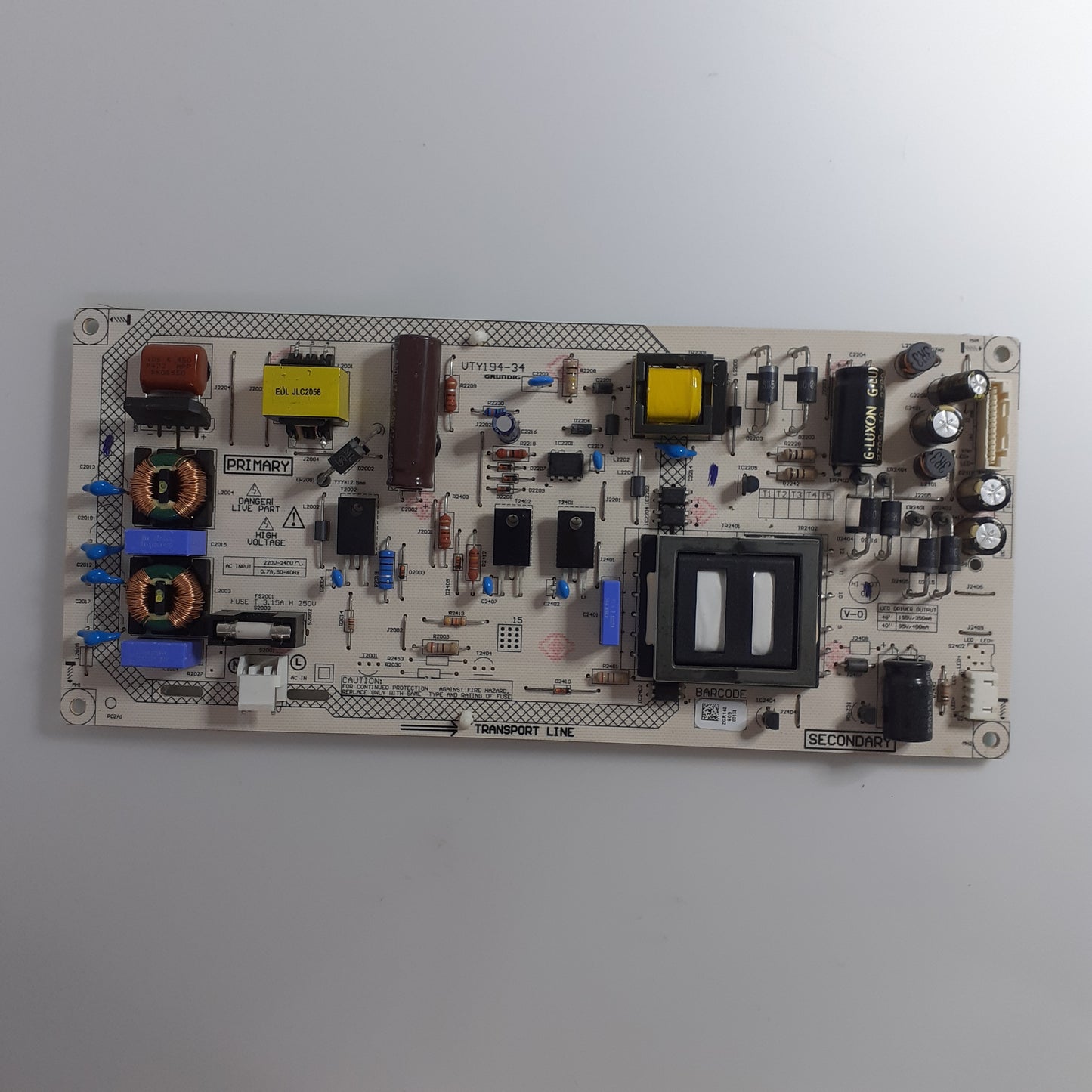 CARTE D'ALIMENTATION GRUNDIG ZGR140 VTY194-34 pour Télé BEKO B48-LB-5533