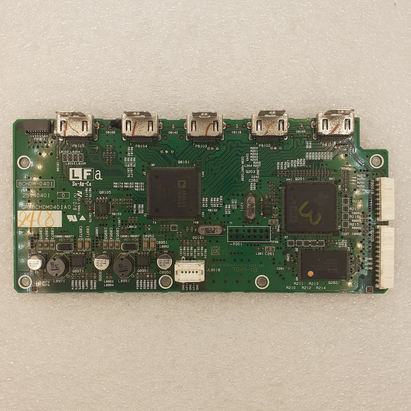CARTE PRINCIPALE QPWBCHDM0401A0 pour ampli ONKYO TX-SR508