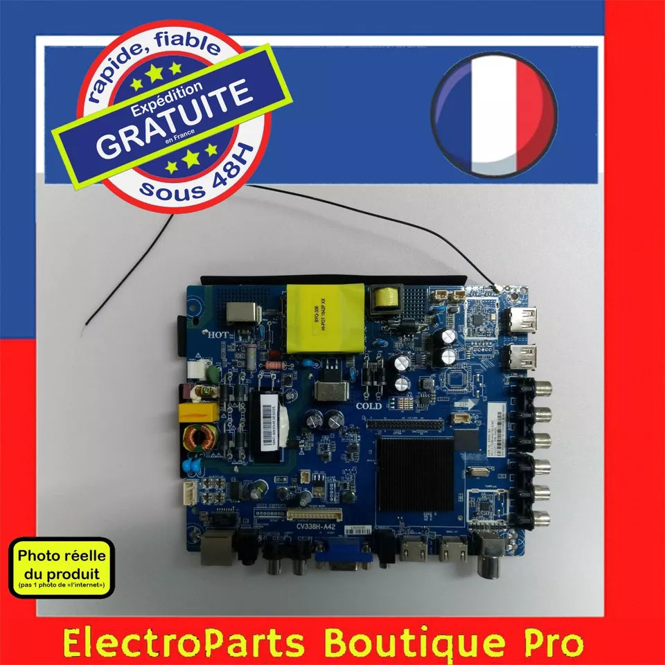 Carte principale CV338H-A42 pour télé BERKLAYS BTV550YSM