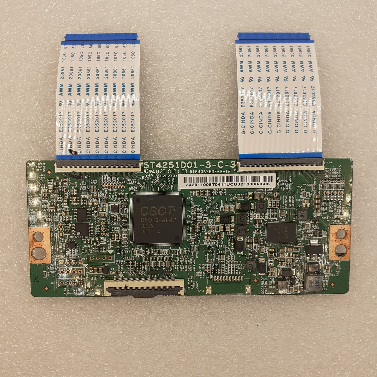 CARTE T-CON ST4251D01-3-C-3 pour télé SCHNEIDER SC-LED43SC300BSA