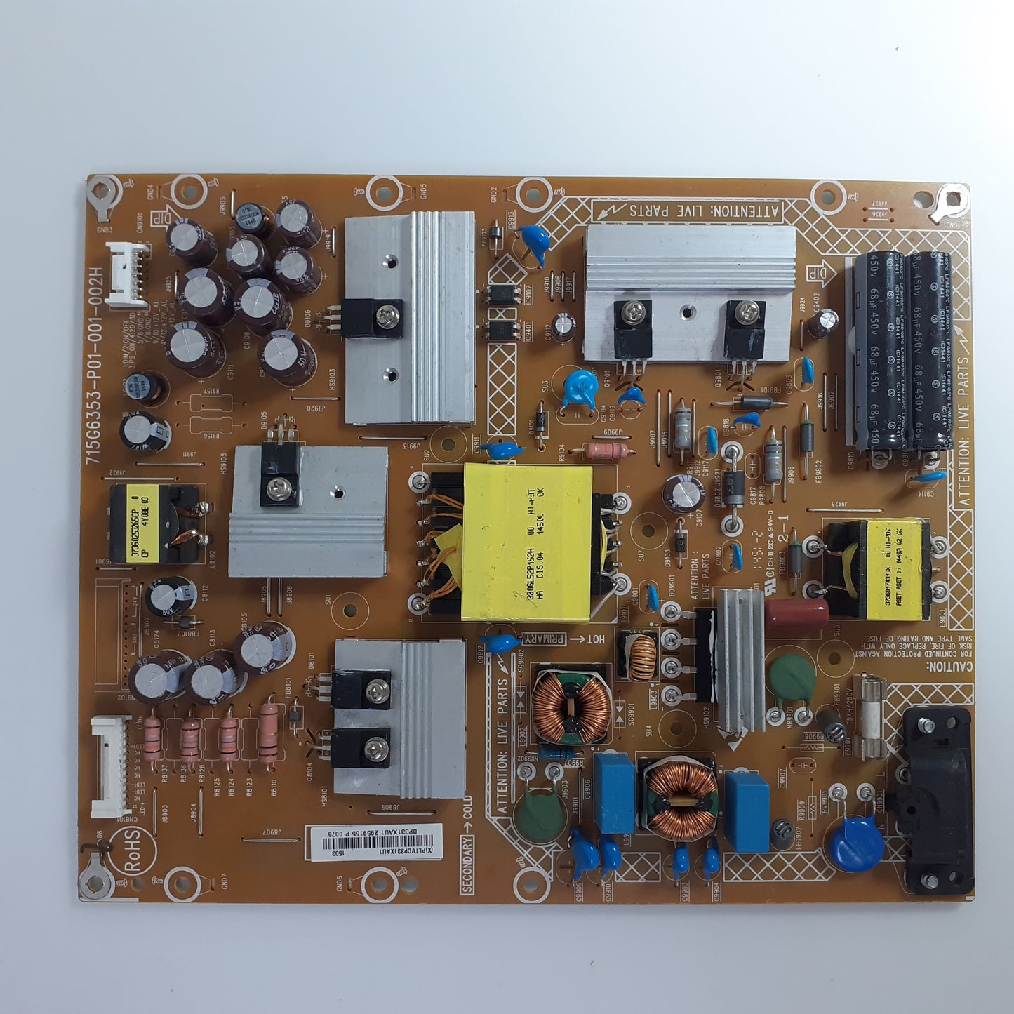 CARTE D'ALIMENTATION (X)PLTVDP331XAU1 / 715G6353-P01-001-002H pour Télé PHILIPS 40PFH4319