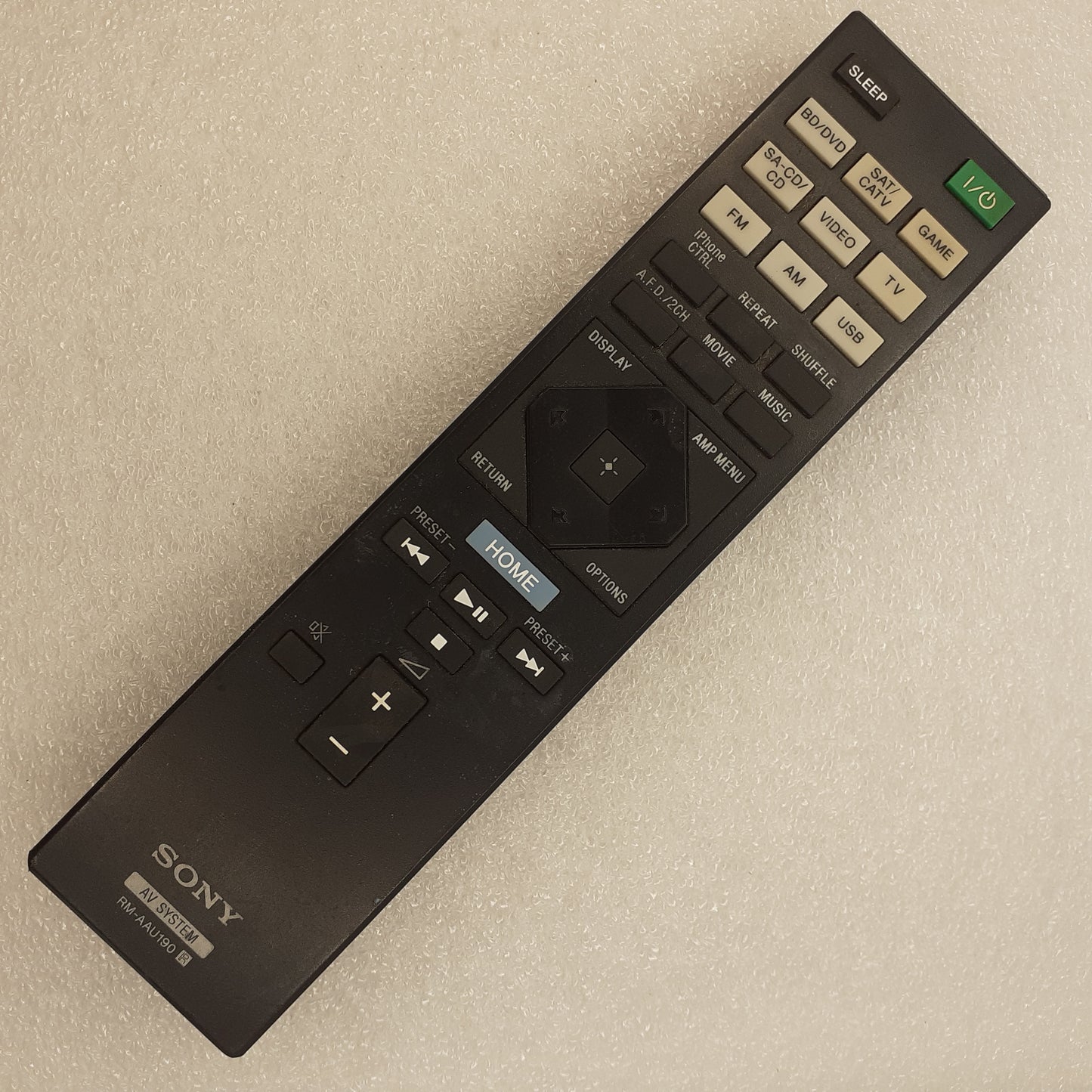 TÉLÉCOMMANDE RM-AAU190 pour ampli SONY STR-DH75
