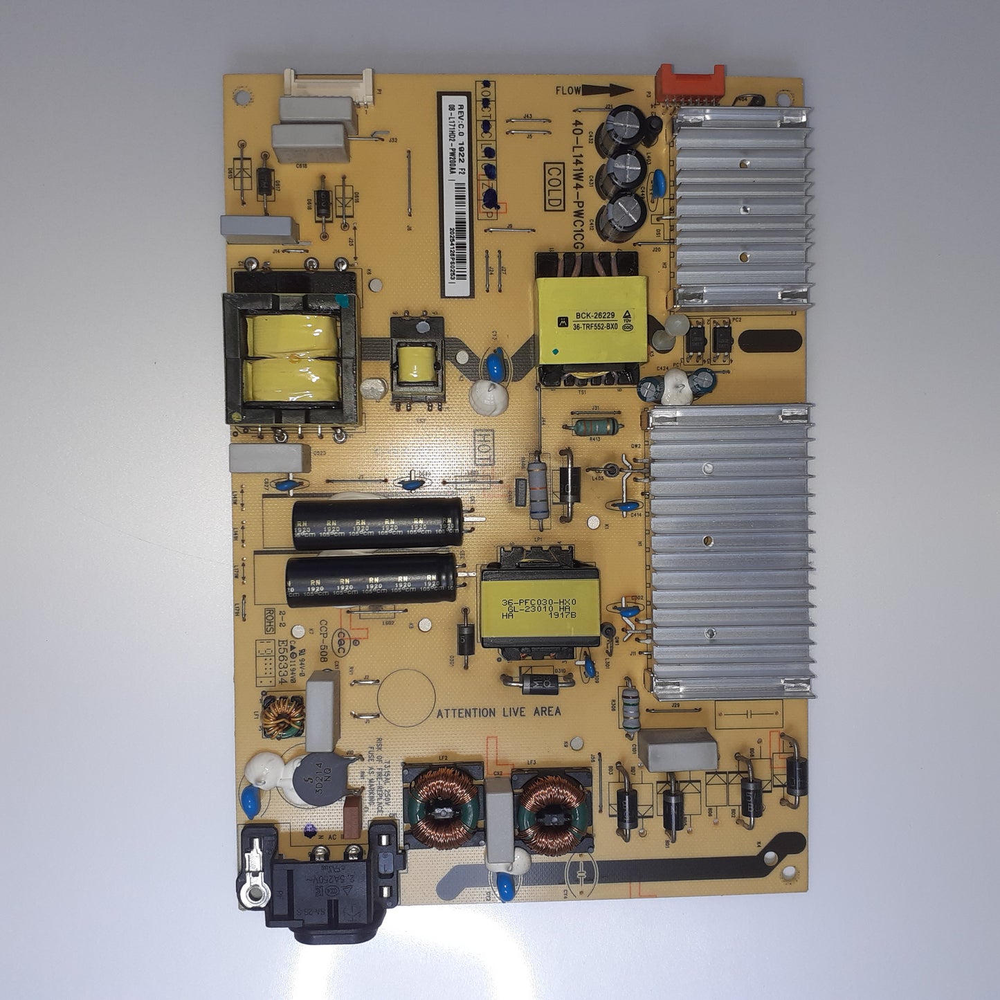CARTE D'ALIMENTATION 08-L171HD2-PW200AA pour Télé THOMSON 65UD6326