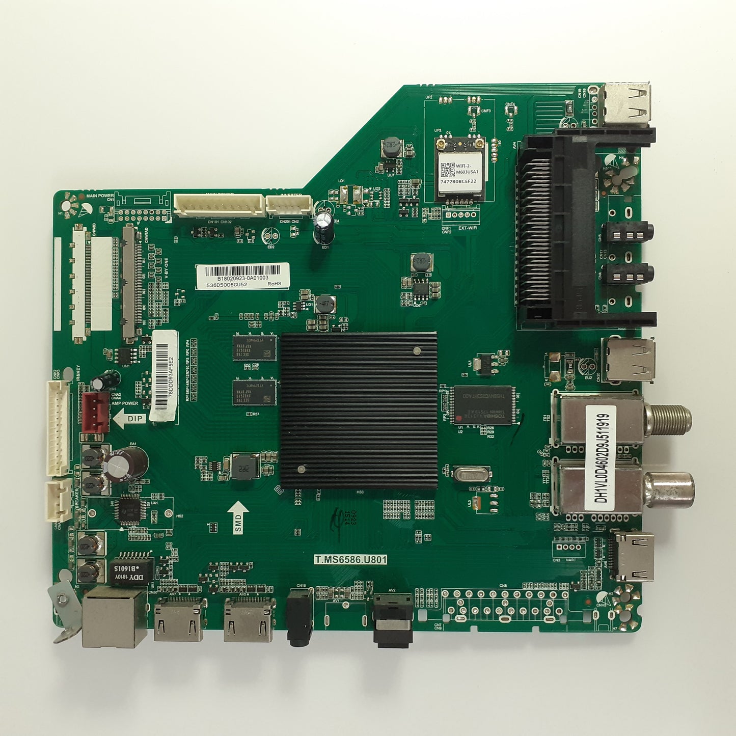 CARTE PRINCIPALE T.MS6586.U801 / B18020923-0A01003 pour Télé HAIER LE50K6500U