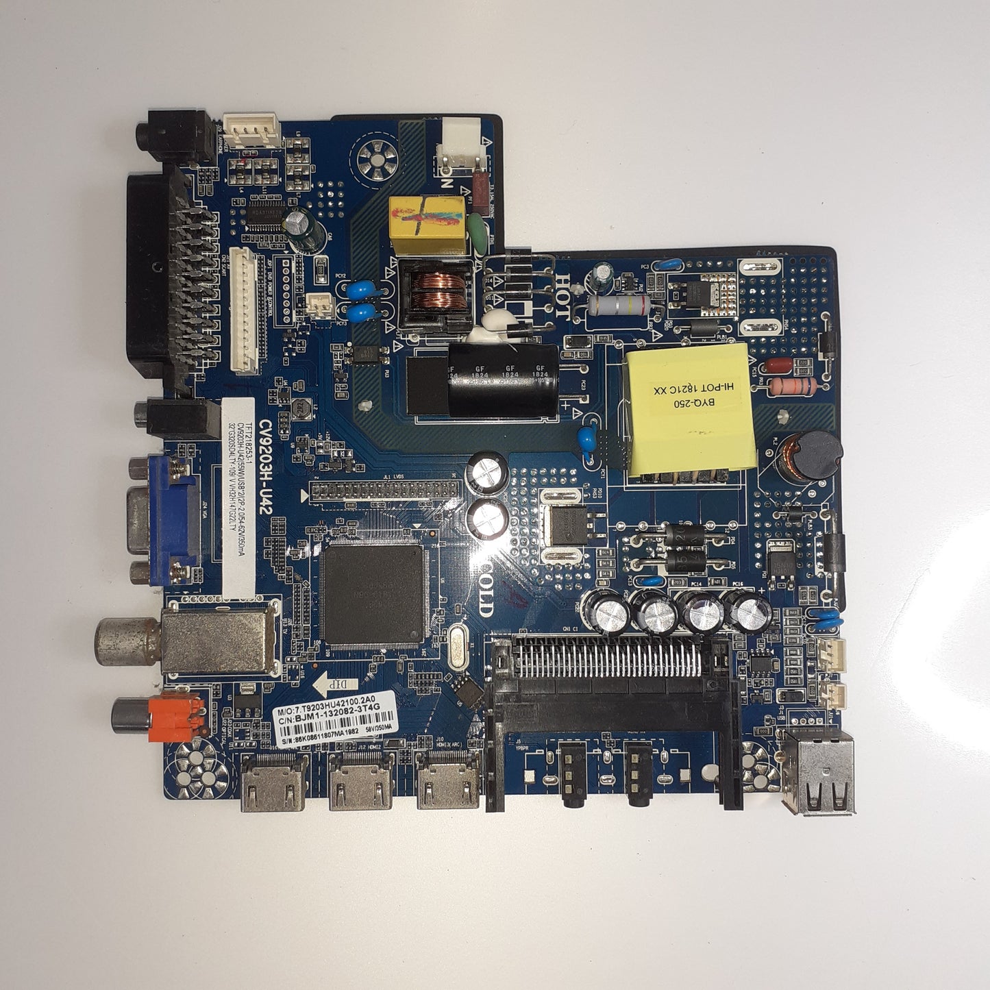 CARTE PRINCIPALE BJM1-132082-3T4G / CV9203H-U42 pour Télé BRANDT B3232HD LED