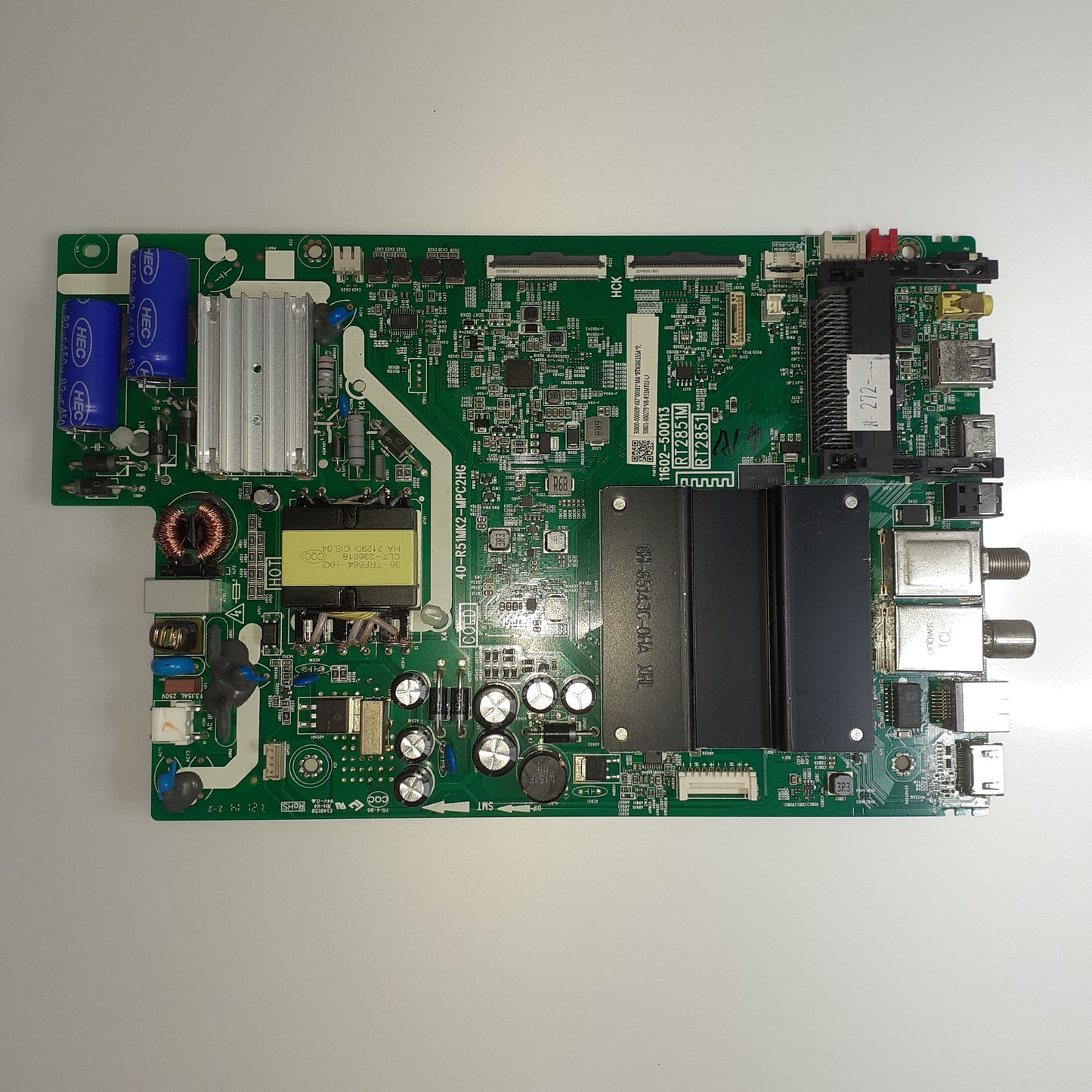 CARTE PRINCIPALE combinée V8-R51MT02-LF pour Télé TCL 43P725