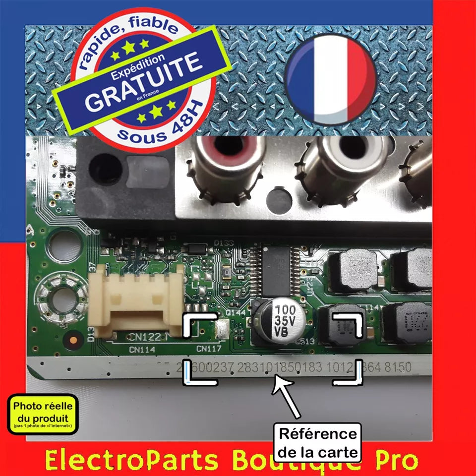 Carte principale VESTEL 23600237 pour télé TOSHIBA 43UL3A63DG