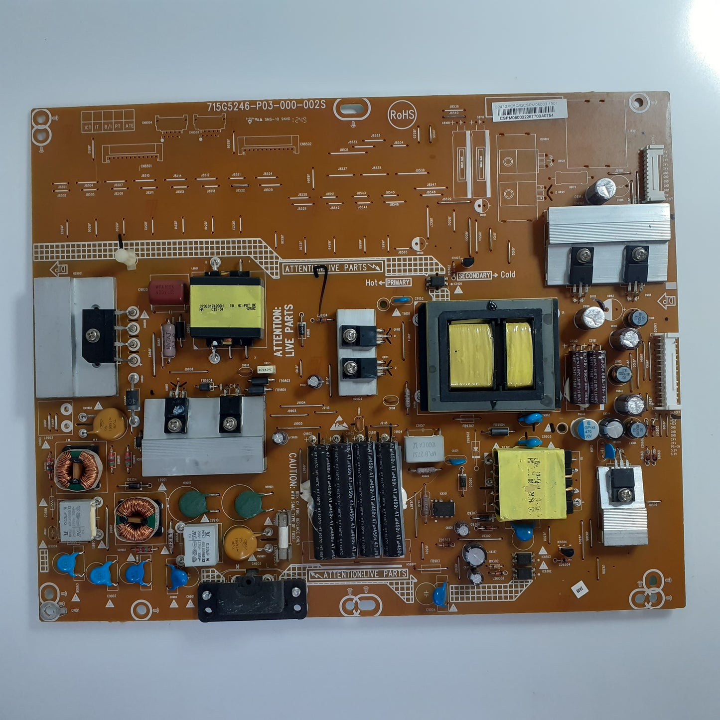 CARTE D'ALIMENTATION C2412XC5A/QCSPM06002 / 715G5246-P03-000-002S pour Télé PHILIPS