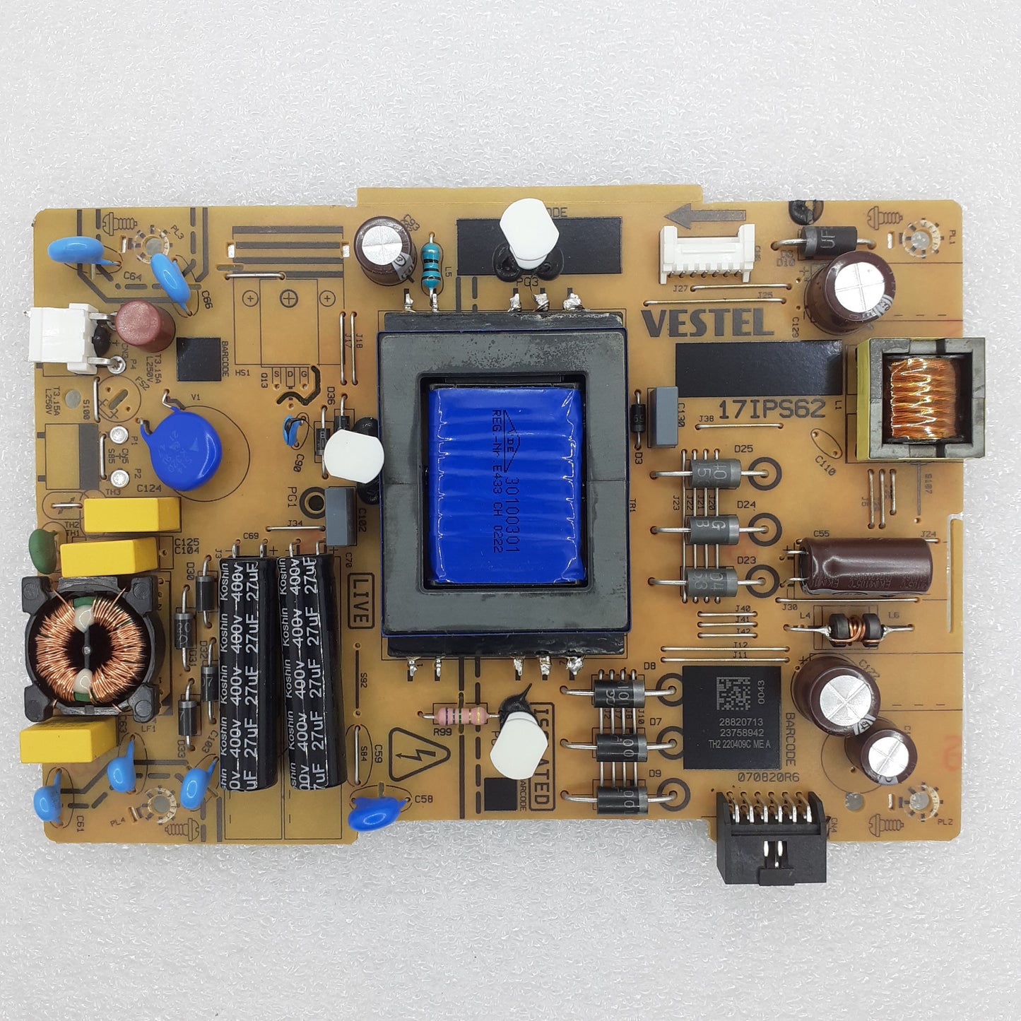 CARTE D'ALIMENTATION VESTEL 23758942 pour télé HITACHI 50F501HAK5360
