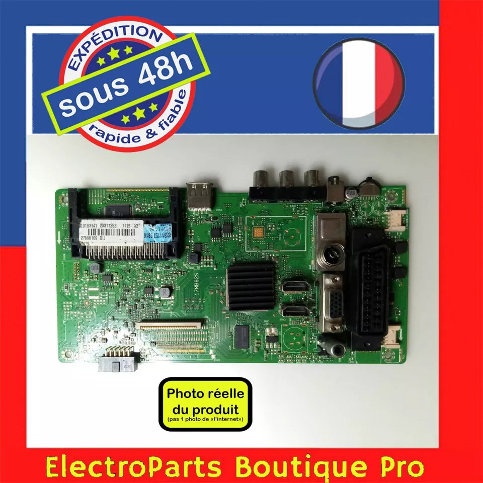 Carte principale VESTEL 17MB82S 23311253 pour télé TOSHIBA 32W1433DG