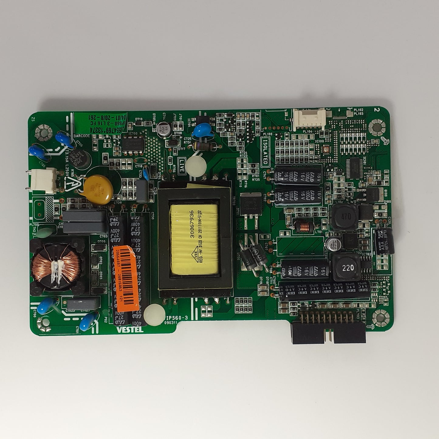 CARTE D'ALIMENTATION VESTEL 20554697 20554769 pour télé WALTHAM