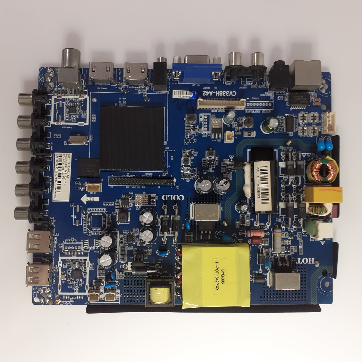 Carte principale CV338H-A42 / 07.11.338HA420L pour Télé BERKLAYS BTV550YSM