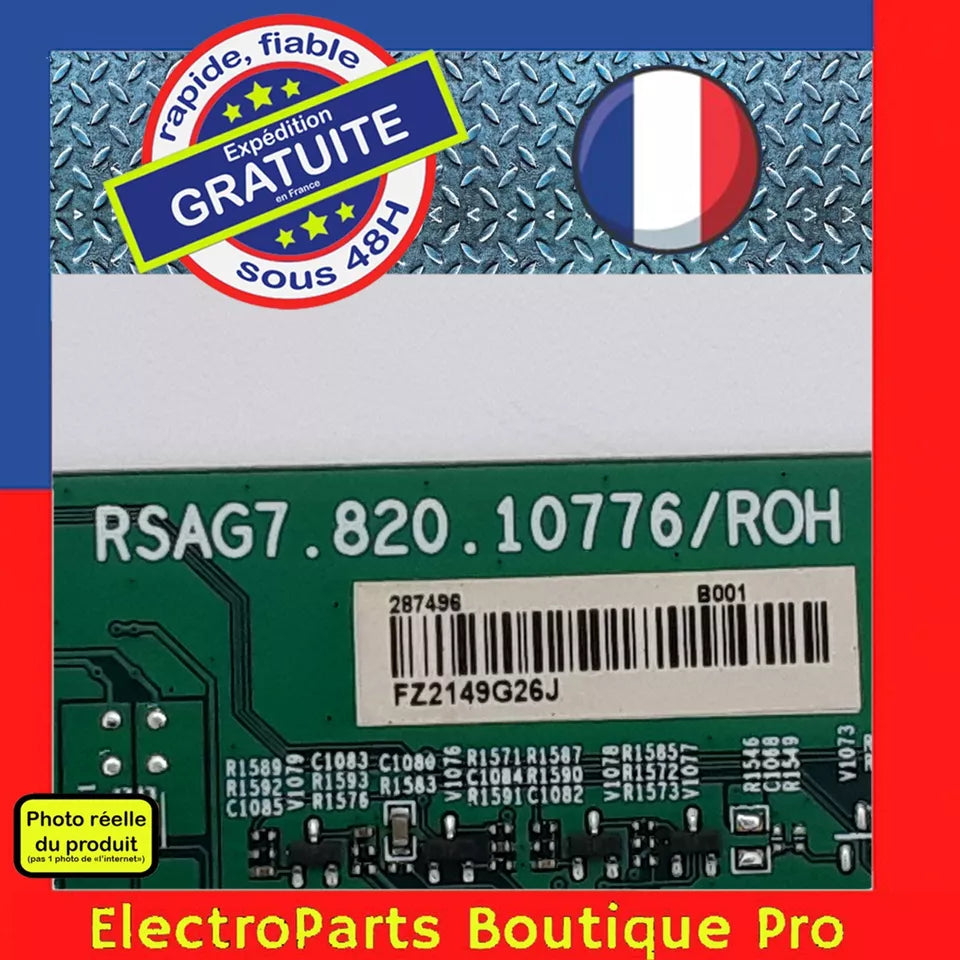 Carte pilote LED RSAG7.820.10776/ROH pour télé HISENSE 55U8GQ