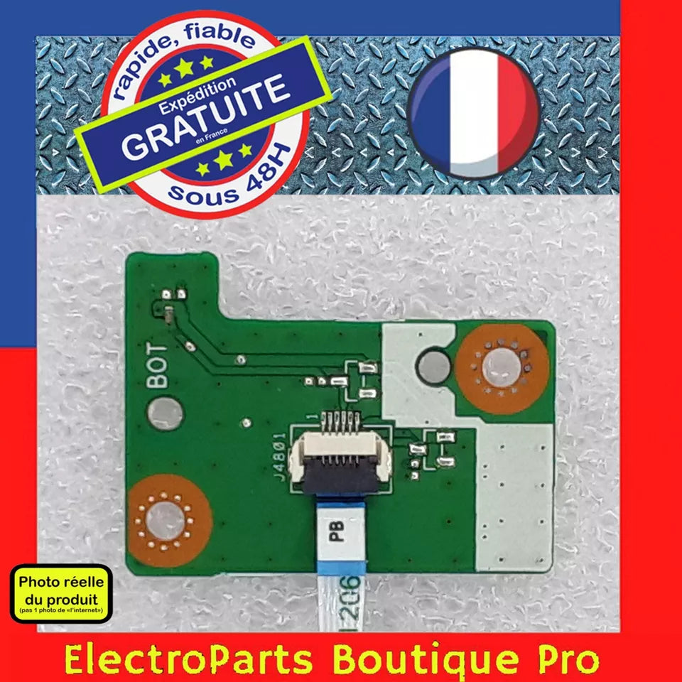 Module Marche-Arrêt (bouton POWER) E162264 pour PC portable ASUS X751S