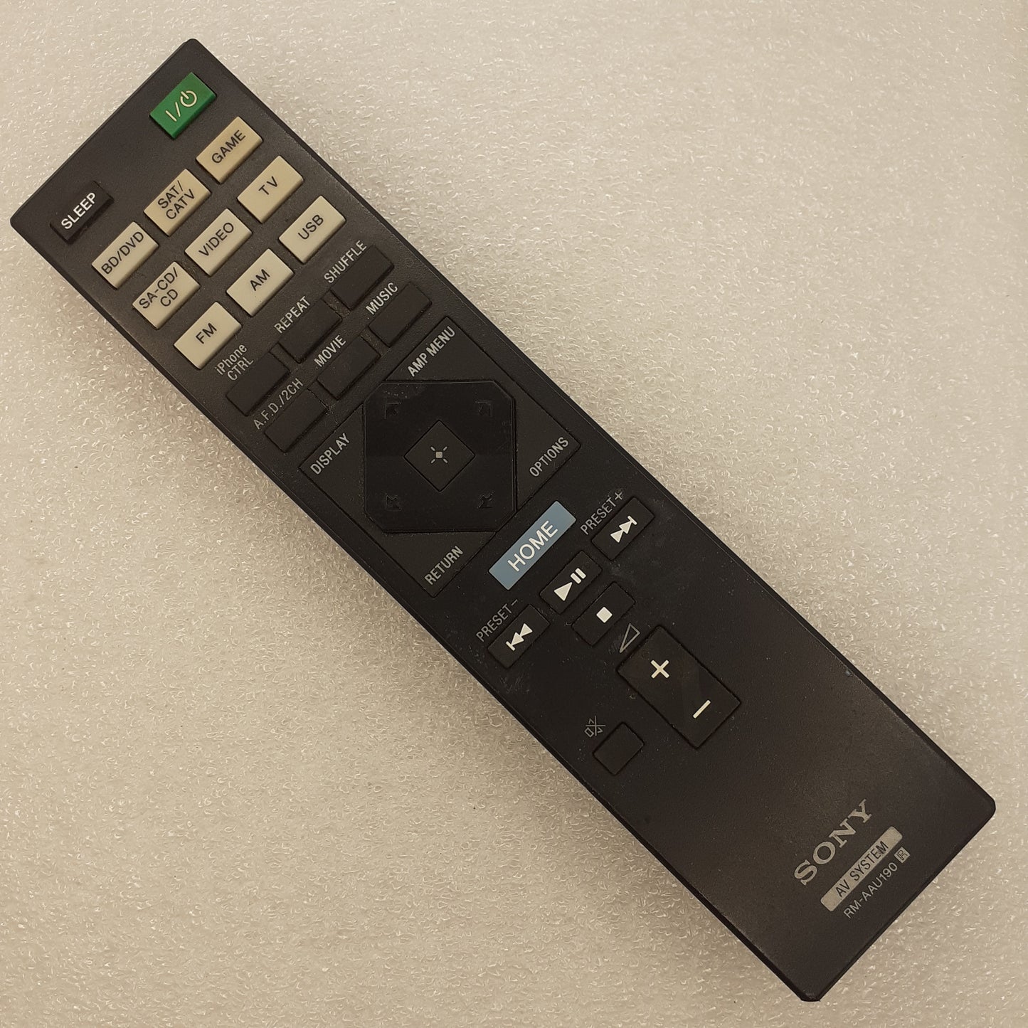 TÉLÉCOMMANDE RM-AAU190 pour ampli SONY STR-DH75