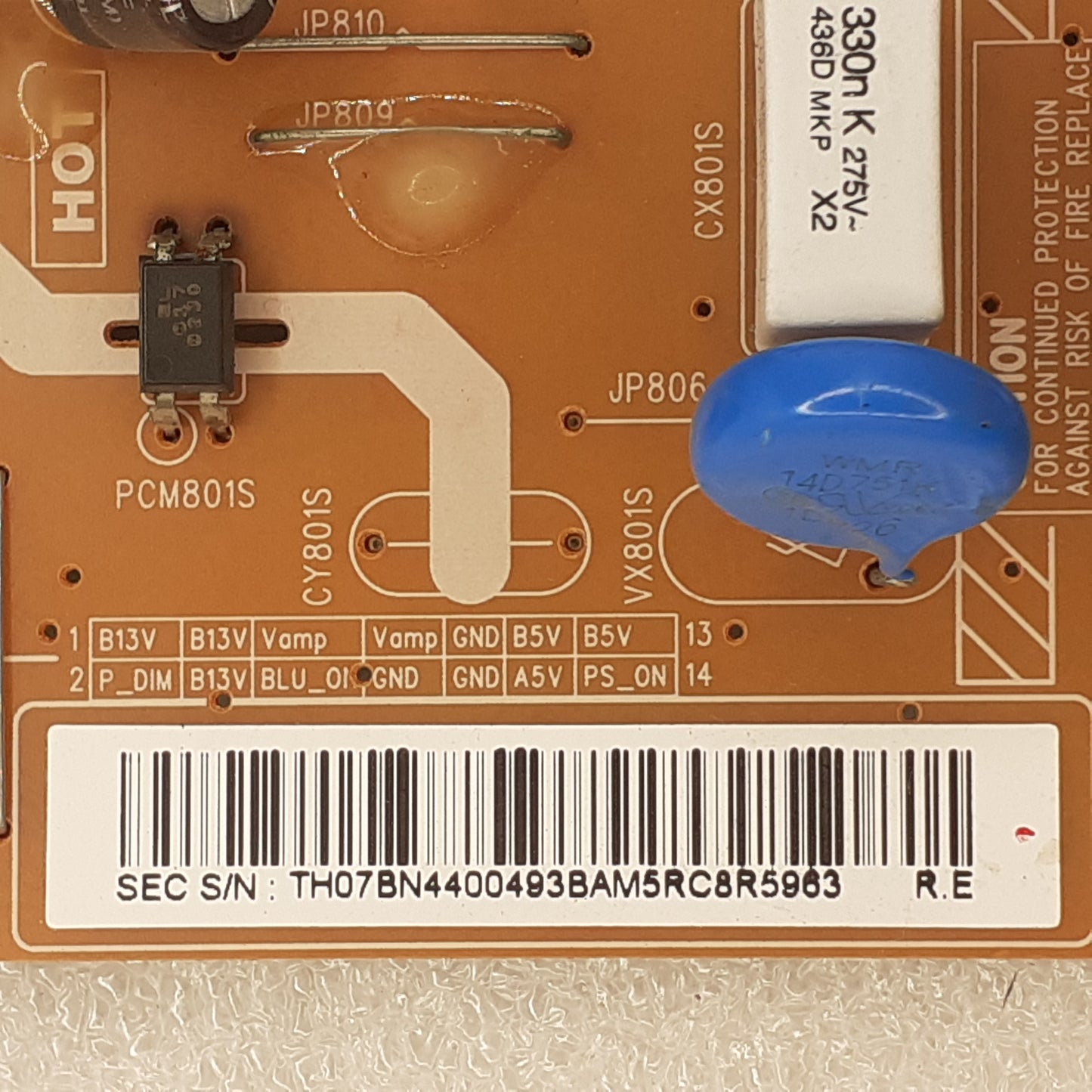 CARTE D'ALIMENTATION BN44-00493B pour Télé SAMSUNG UE32EH5000
