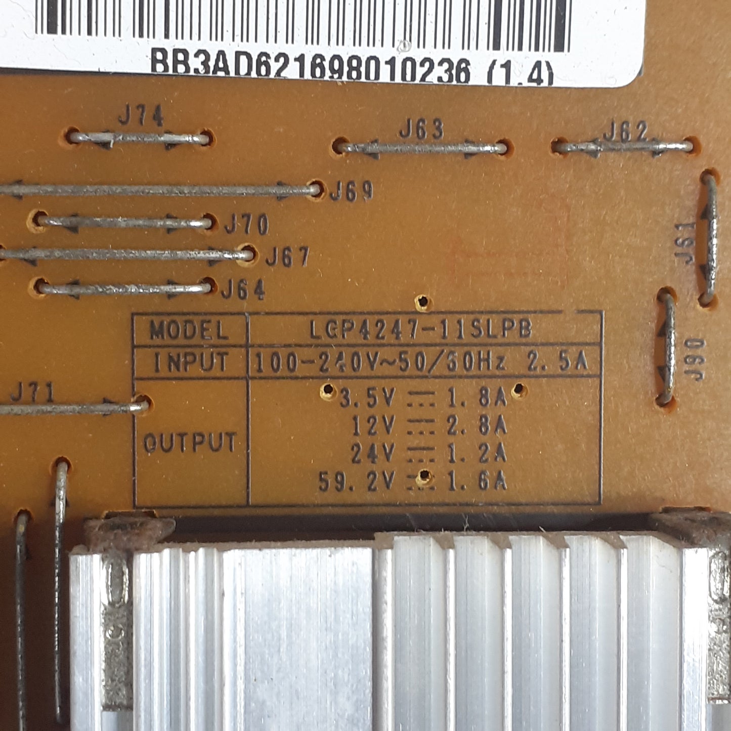 CARTE D'ALIMENTATION EAY62169081 pour Télé LG 47LV4500