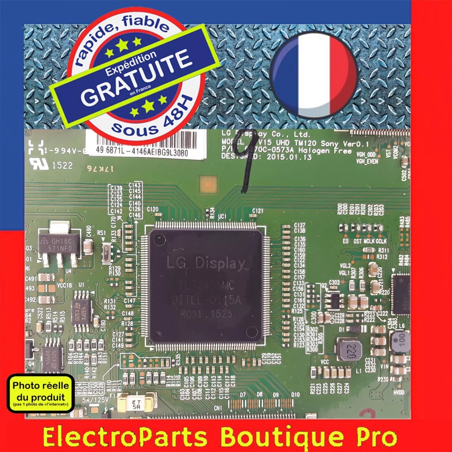 Carte T-CON LG 6870C-0573A pour télé SONY KD-49X8005C