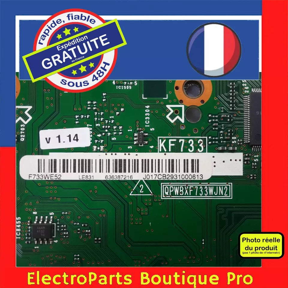 Carte principale F733WE52 pour télé SHARP LC-40LE831E