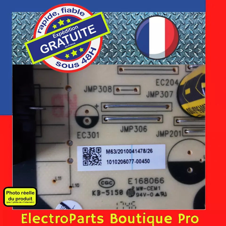 Carte d'alimentation TV5502-ZC02-01 (M) pour télé HAIER LE55Q6500U