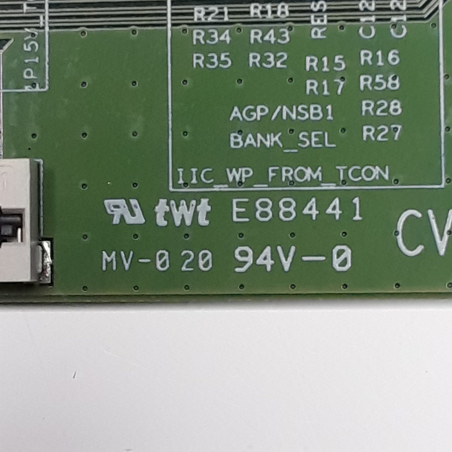CARTE T-CON CHOT CV580U1-T01-CB-1 pour télé HISENSE 58A7GQ