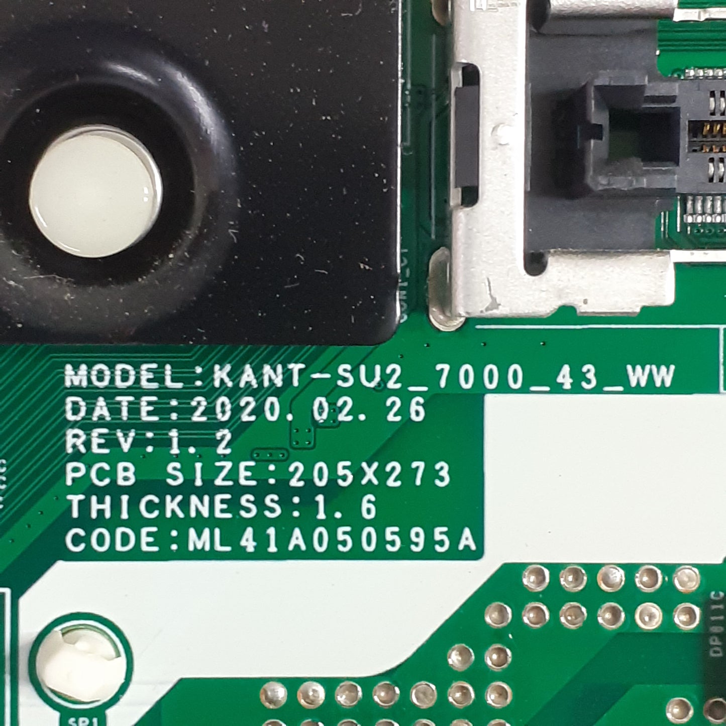 CARTE PRINCIPALE combinée BN96-50988J pour Télé SAMSUNG UE43TU7005KX