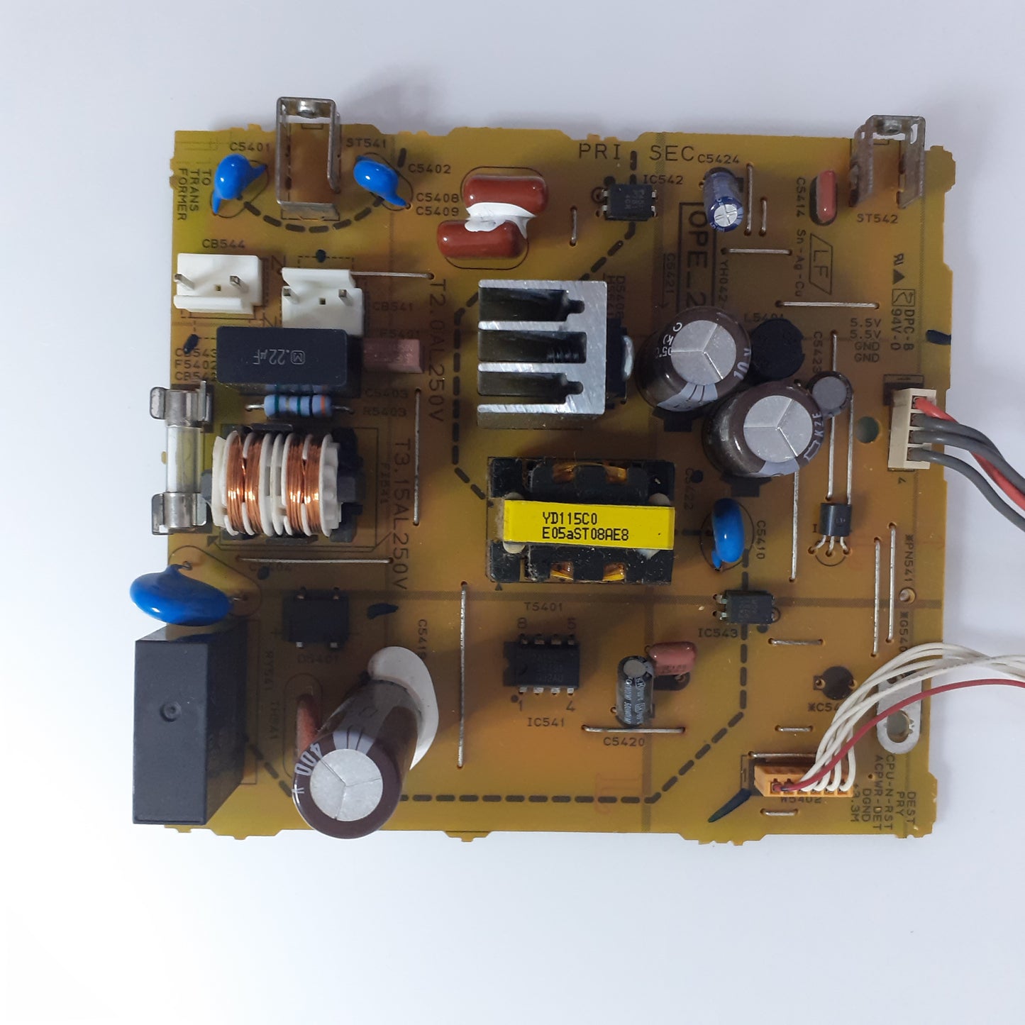 CARTE D'ALIMENTATION OPE_2 YH042-2 pour ampli YAMAHA RX-A550