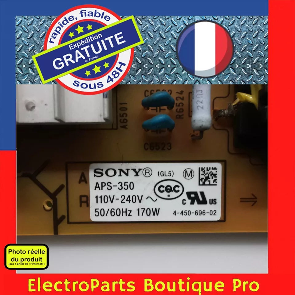Carte d'alimentation 4-450-696-02 / 1-888-122-12 pour télé SONY KDL-46R470A